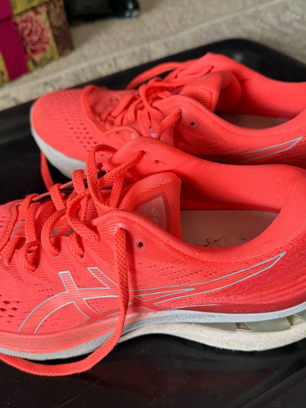 Asics Women’s Athletic Shoes in Bright Coral